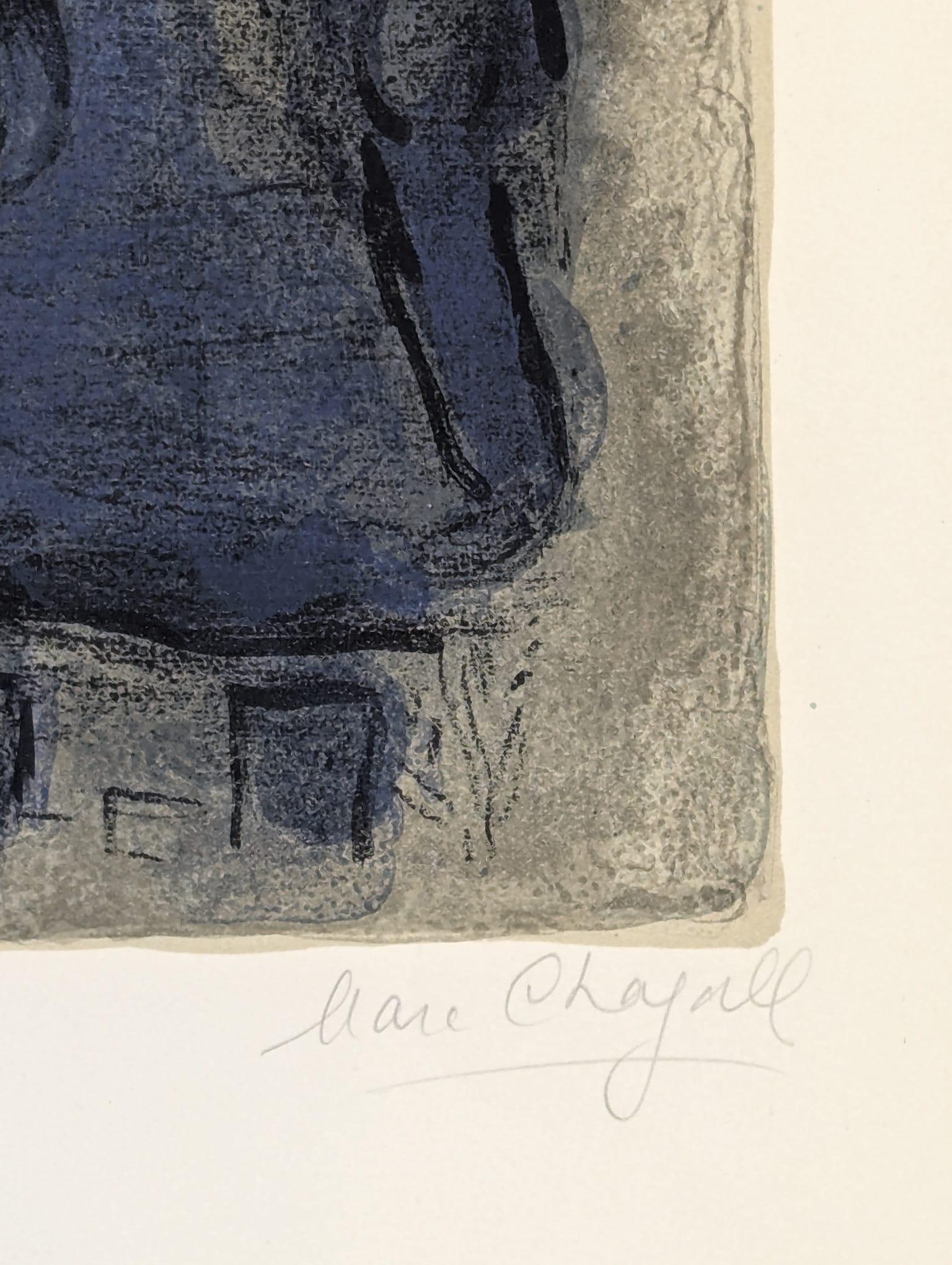 Rahab et les pointes de Jericho - Abstrait Print par Marc Chagall