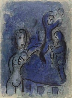 Rahab and the Spies of Jericho - Lithograph by Marc Chagall - 1960