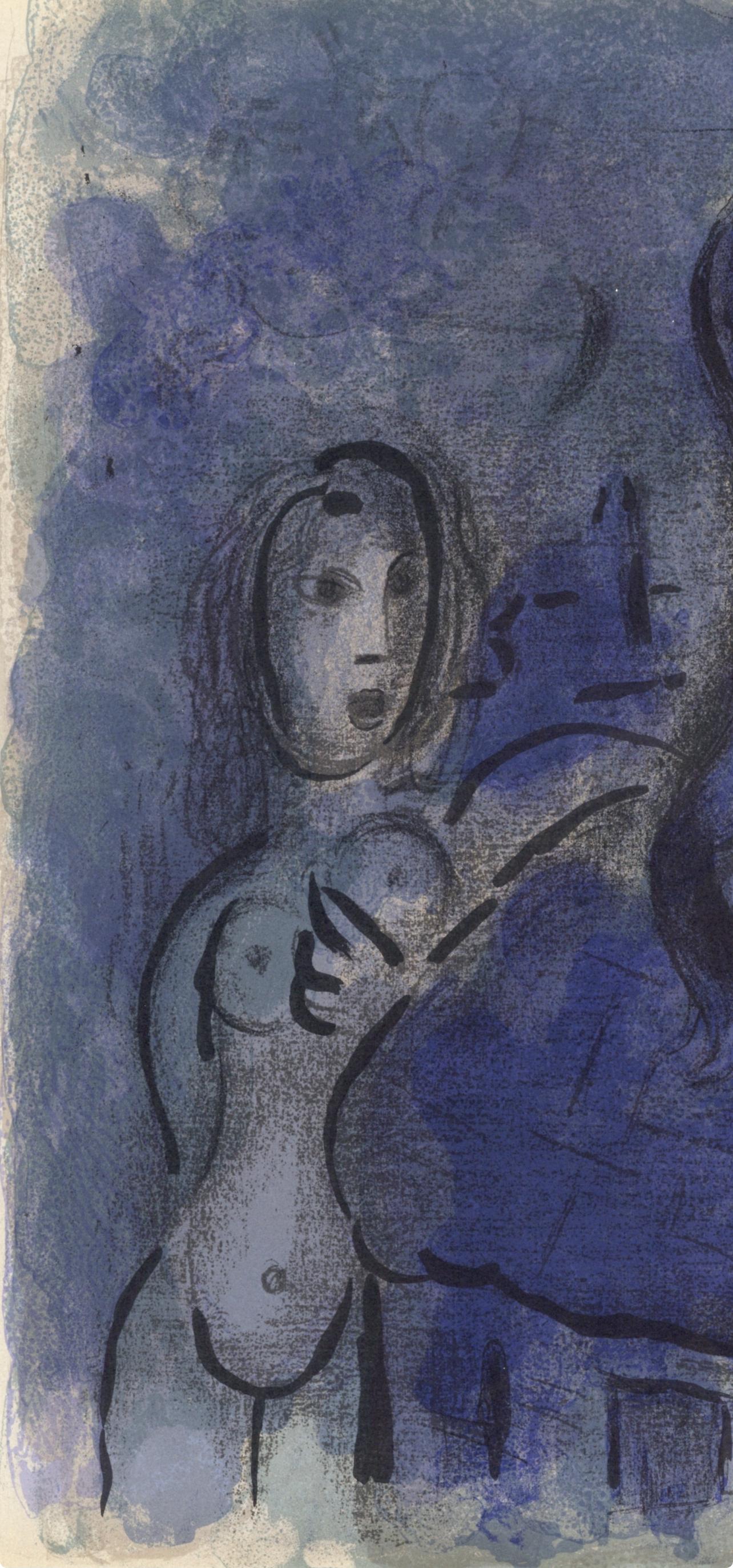Rahab et les espions de Jéricho (Mourlot 230-77; Cramer 42) - Print by Marc Chagall
