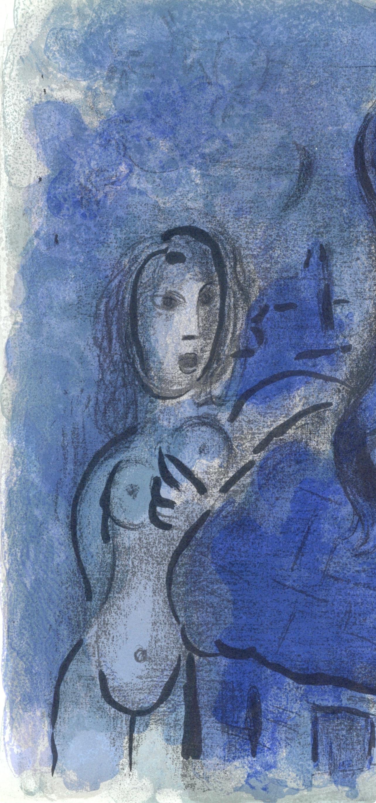Rahab et les espions de Jéricho (Mourlot 230-77 ; Cramer 42) - Print de Marc Chagall