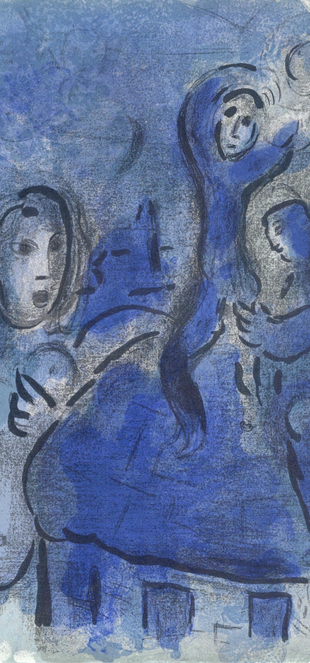 Rahab et les espions de Jéricho (Mourlot 230-77 ; Cramer 42) - Expressionniste Print par Marc Chagall