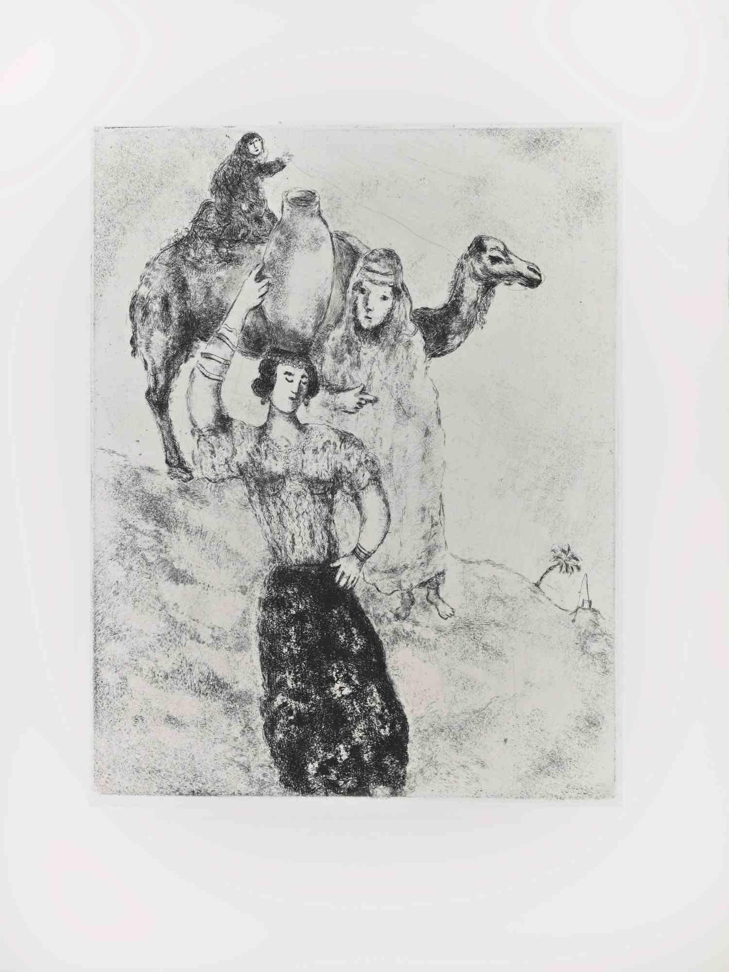Etching on Montval wove paper, realized by Marc Chagall in 1931-39 and published by Tériade in 1956.

Edition of 275+30 out of commerce copies.

Not signed nor numbered, as issued.

Excellent impression with full margins a a bright and fresh