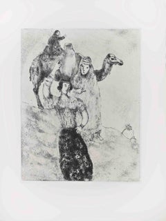 Rebecca al pozzo - Acquaforte di Marc Chagall - 1956