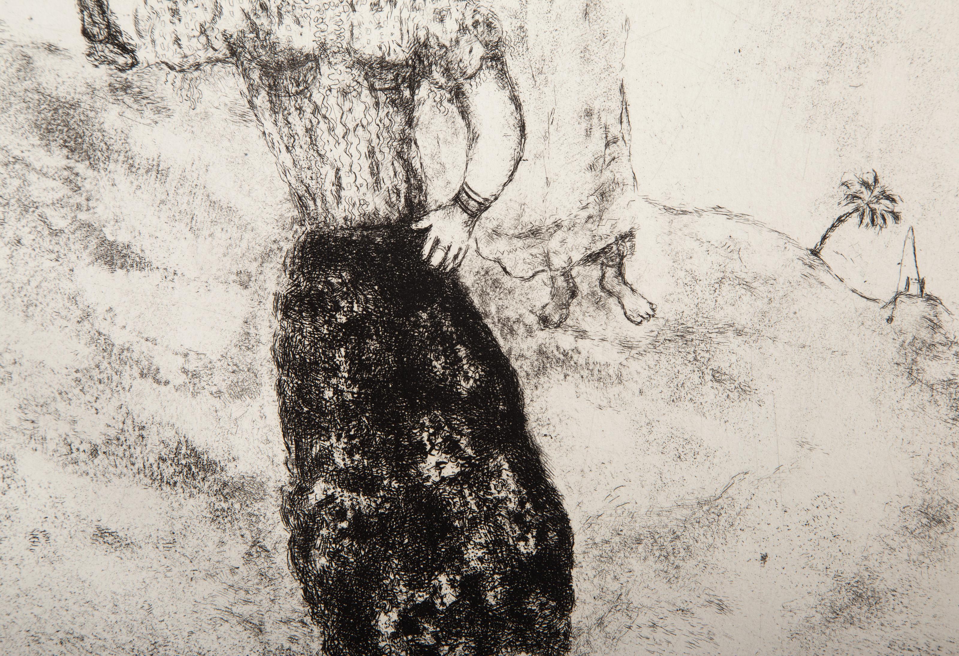 Rebecca at the Well, Impressionist Etching by Marc Chagall For Sale 1