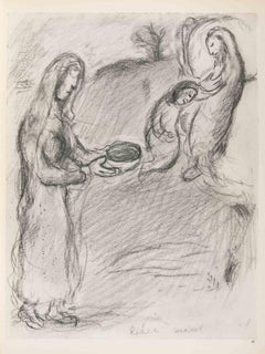 Rebeca se va de boda - Heliograbado de Marc Chagall - 1960