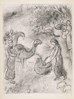 Rebekah Gives Abraham's Servants Something...-Héliogravure by Marc Chagall-1960