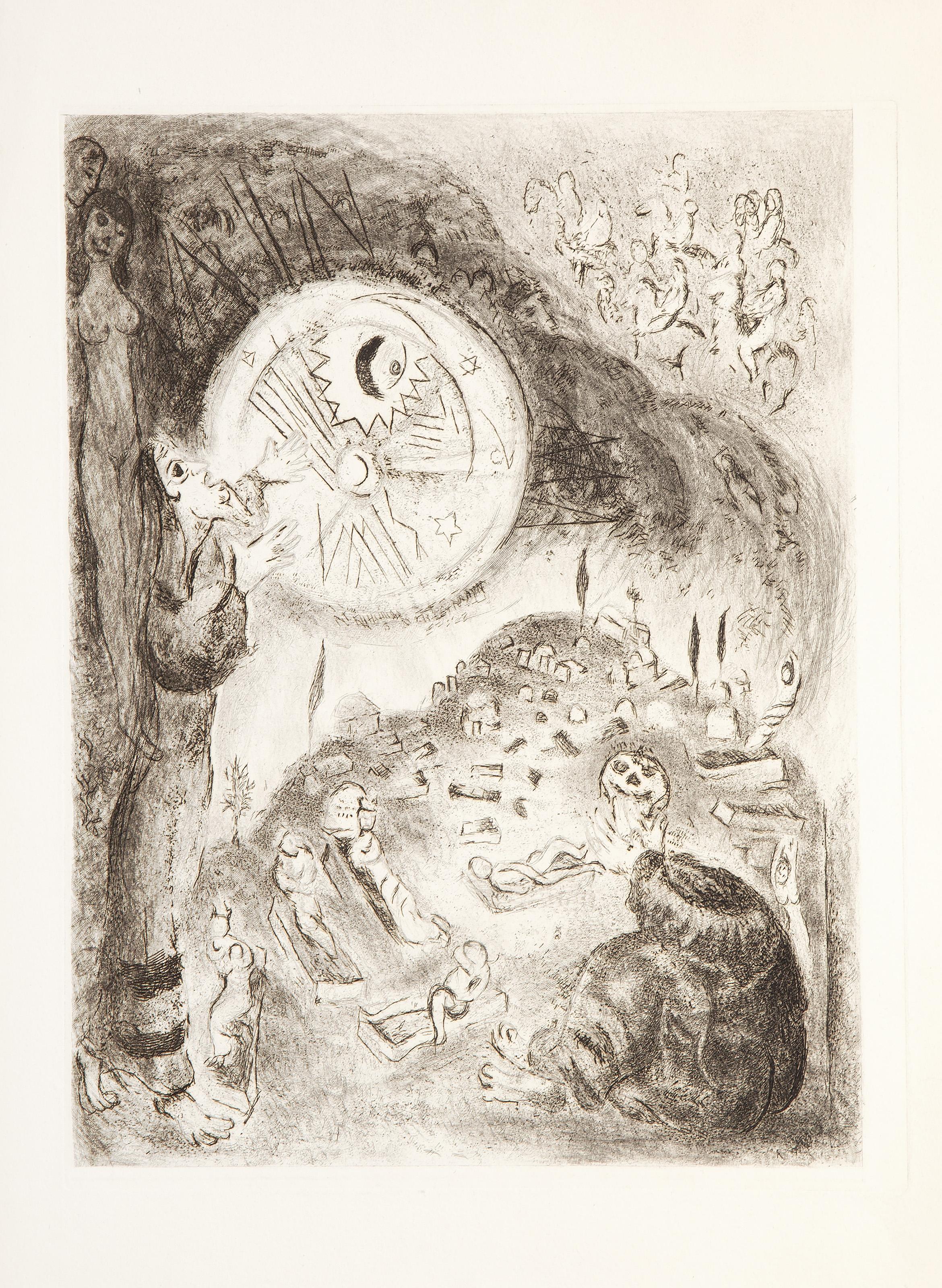 Refused Plate for the Bible Series, Modern Etching by Marc Chagall For Sale 2