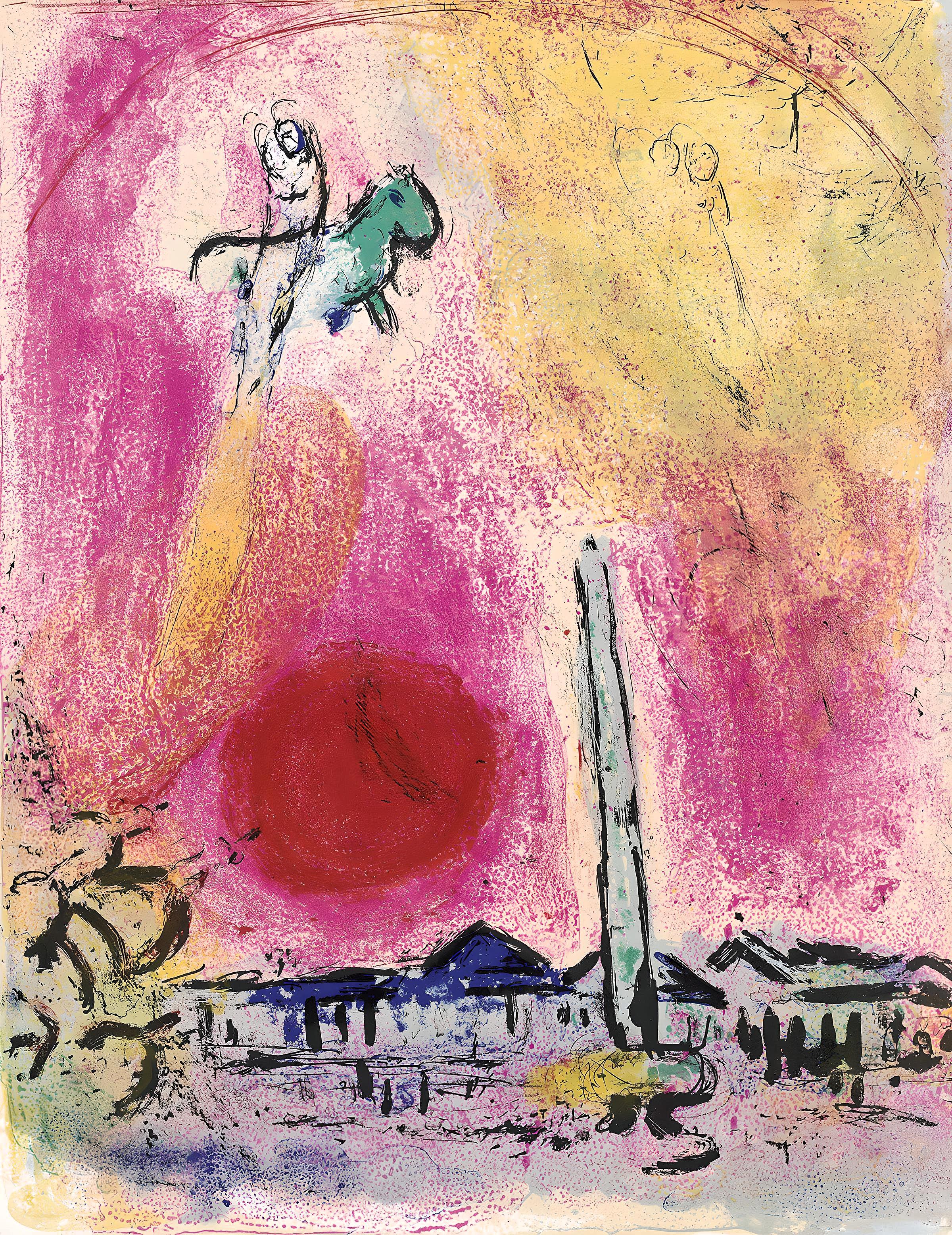 Regards sur Paris-The Place de la Concord (Mourlot 353; Cramer 53), Marc Chagall
