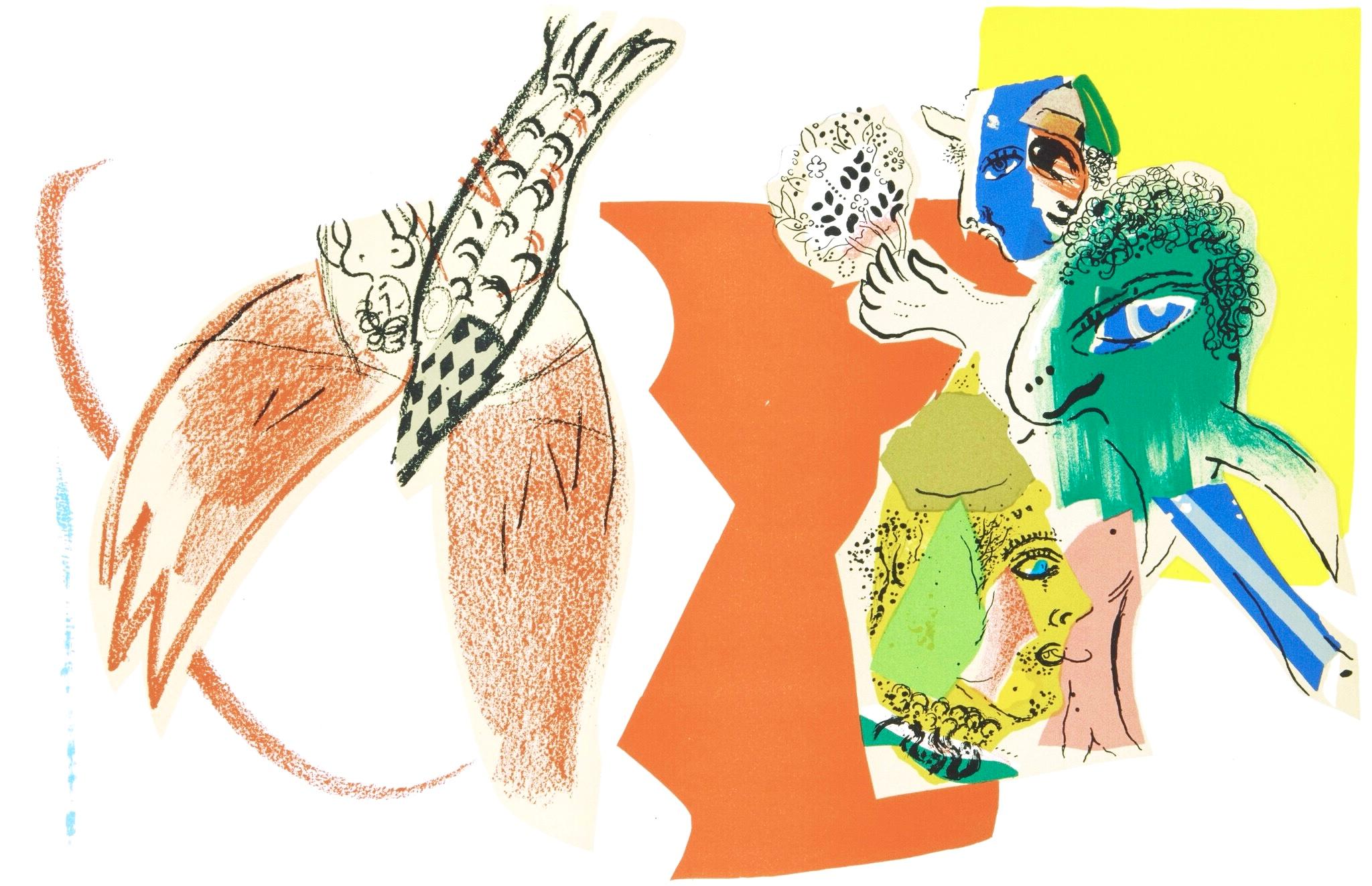 Marc Chagall Figurative Print – Rêve au cirque (Cramer 66; Mourlot 470), Société internationale d'art XXe siècle