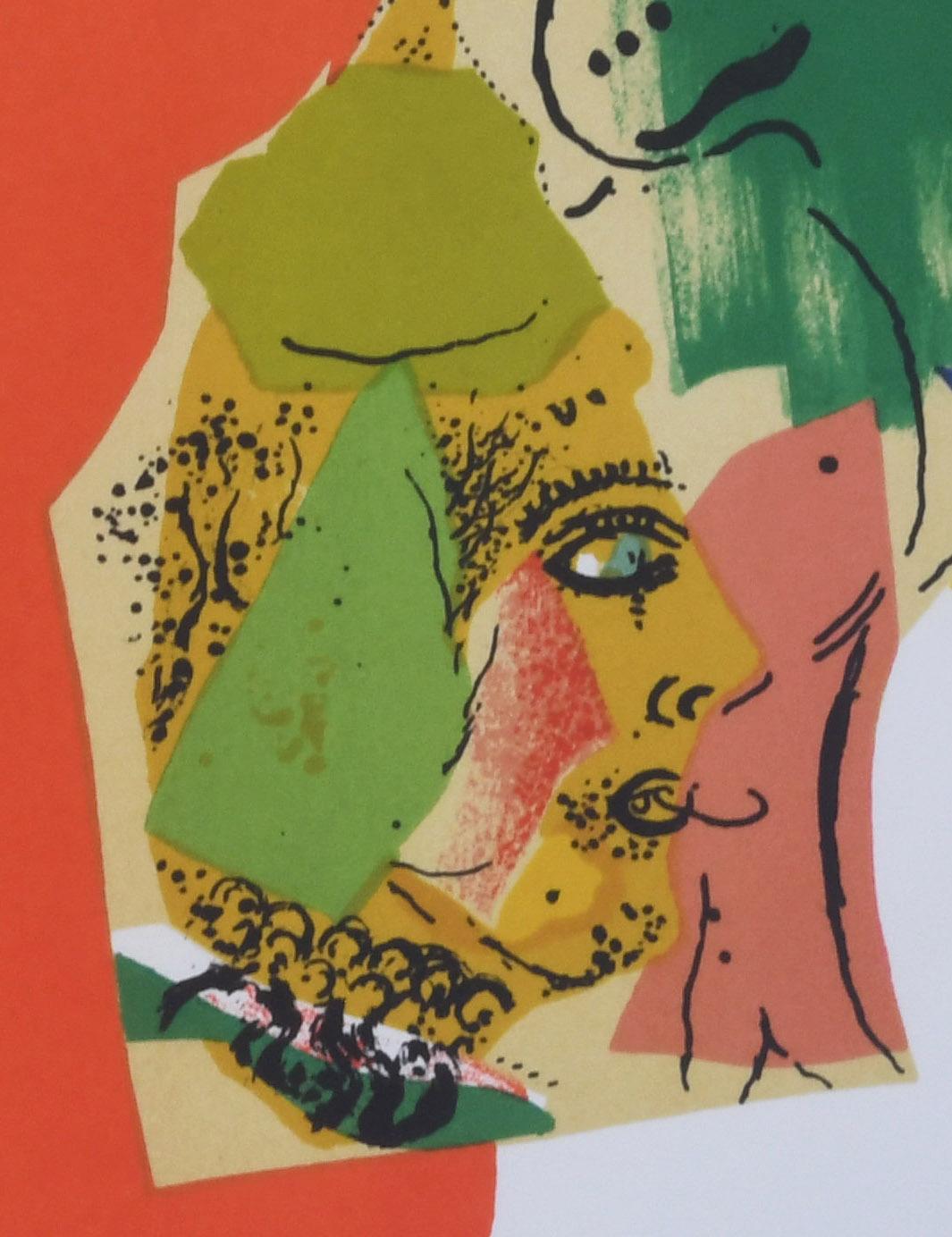 Reve de Cirque (Circus Dream) - Gray Figurative Print by Marc Chagall