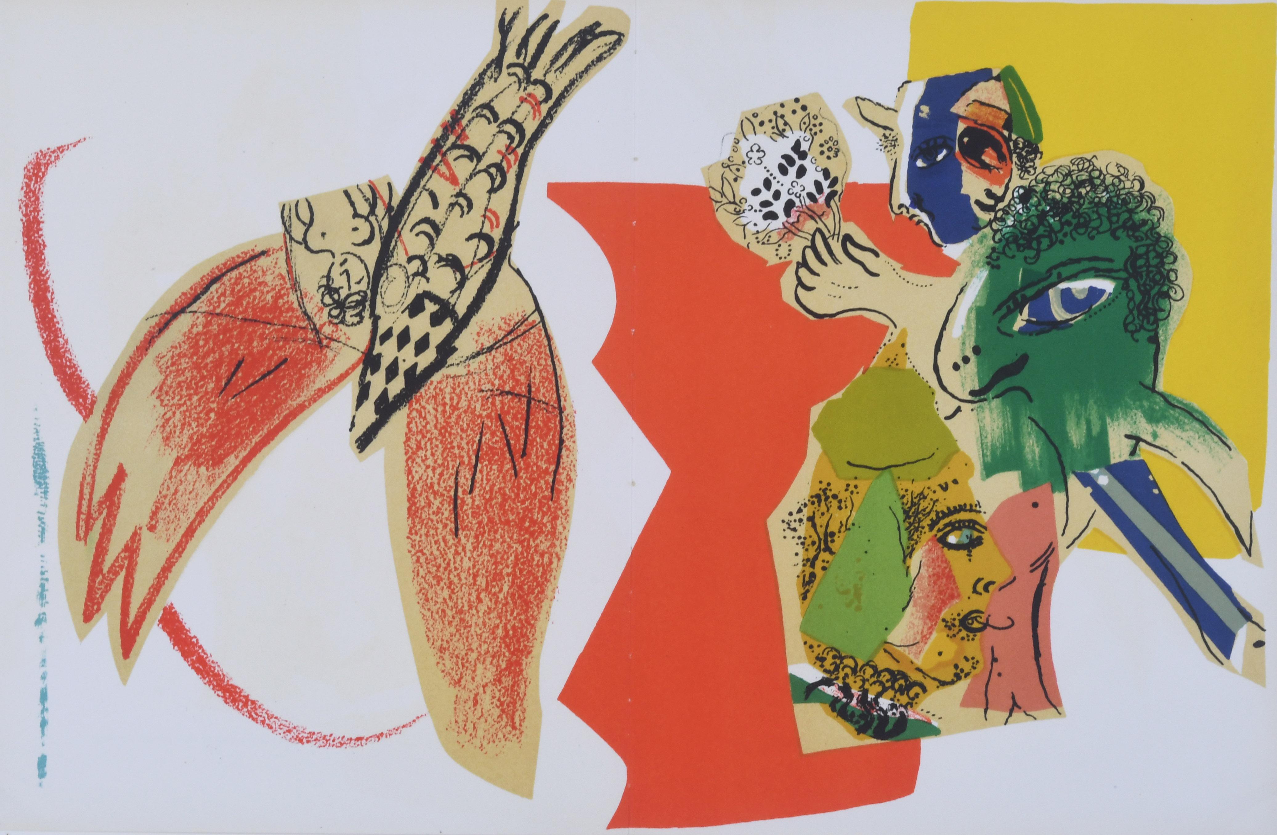 Marc Chagall Figurative Print - Reve de Cirque (Circus Dream)