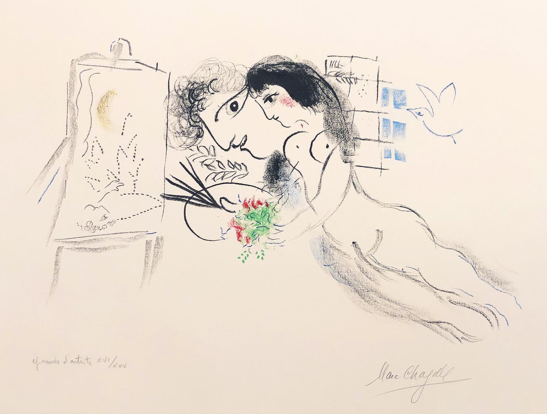 Rêve Familier - Print by Marc Chagall