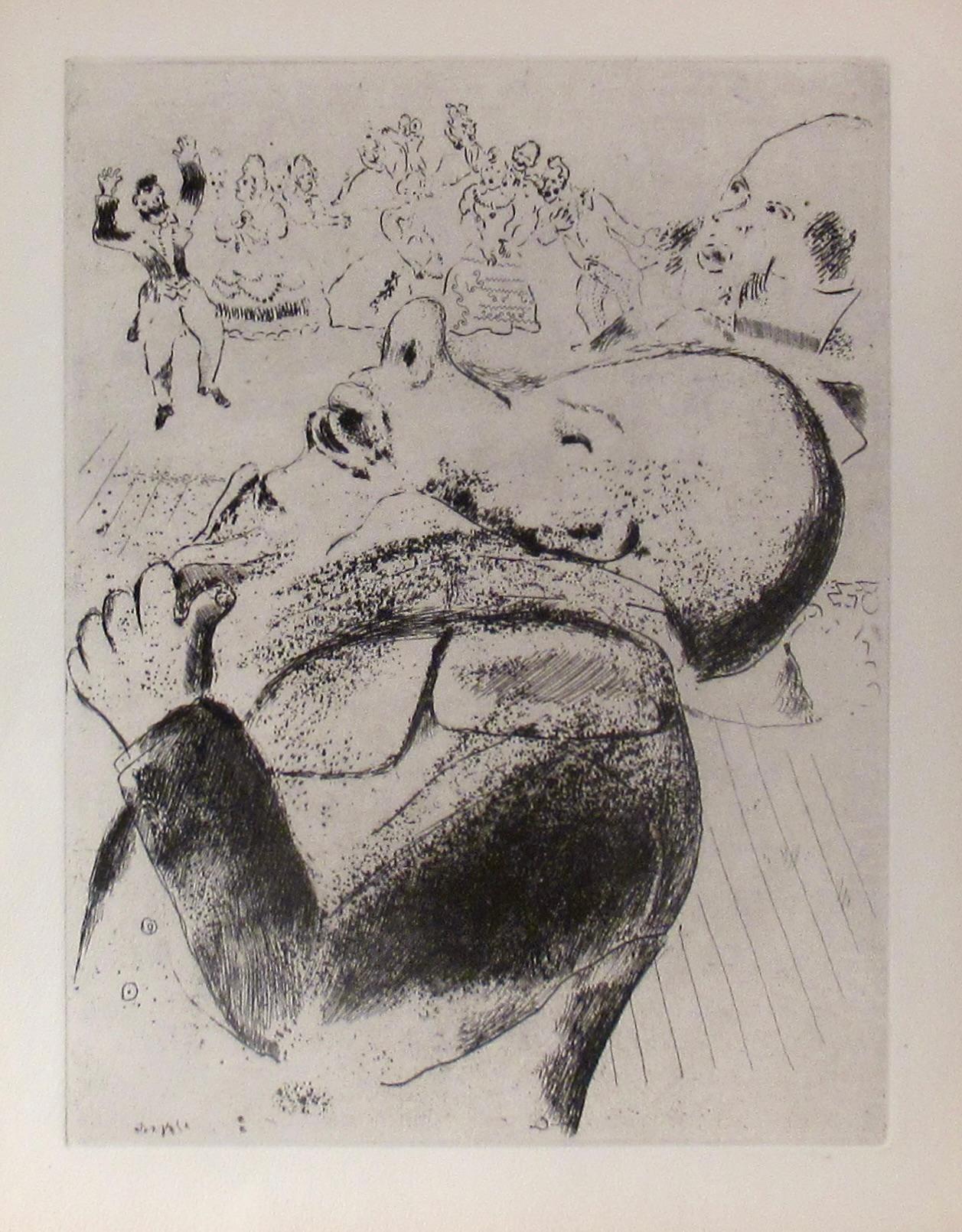 Revelations de Nozdriov - Print by Marc Chagall