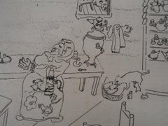 Taberna rusa (Comida en el Traktir) - Grabado original - Ref. Sorlier nº 20