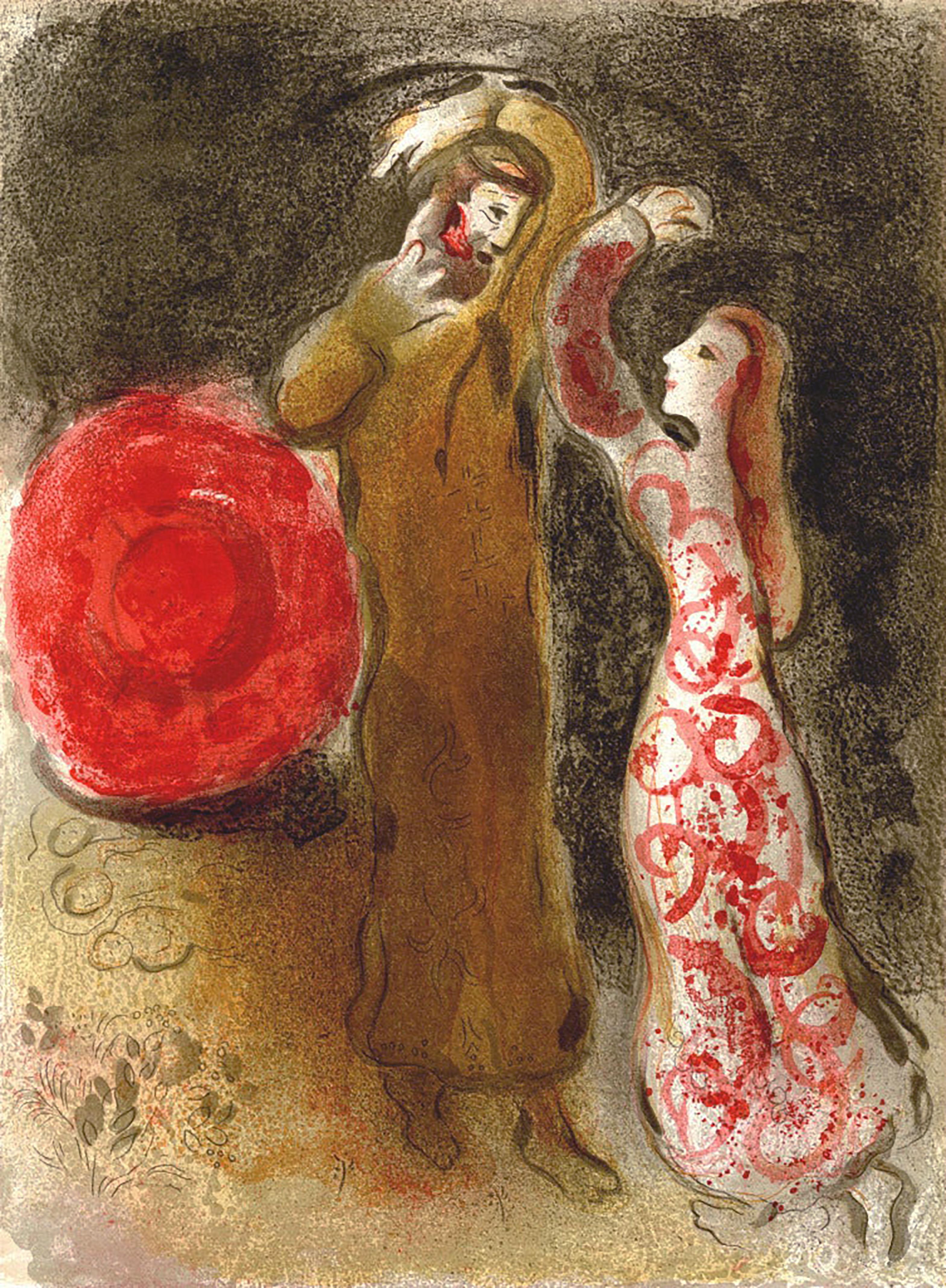 Marc Chagall Interior Print - Ruth and Boaz