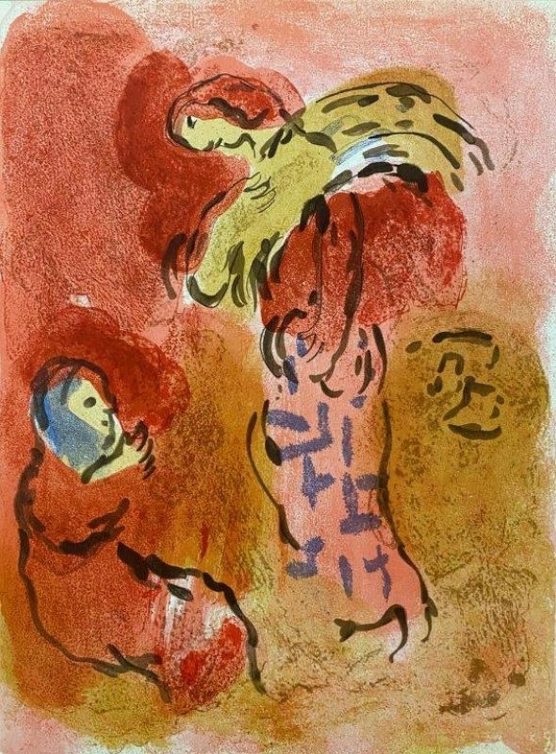Marc Chagall Abstract Print - Ruth gleaner 