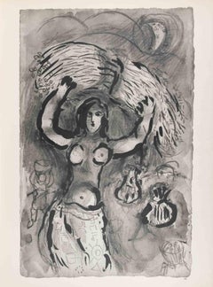 Ruth in the Cornfield - Héliogravure by Marc Chagall - 1960