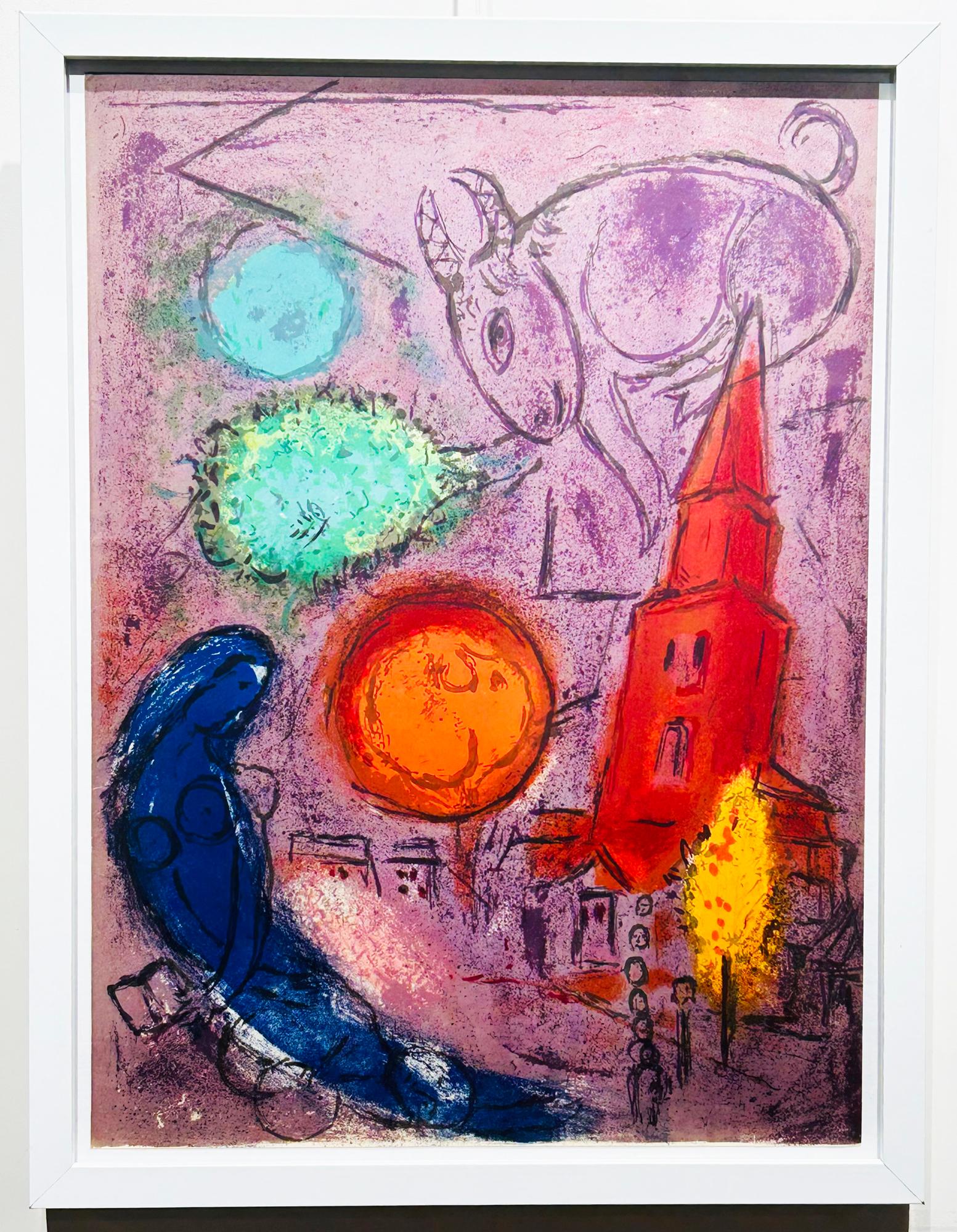 Marc Chagall Print - Saint-Germain-des-Prés. 1954