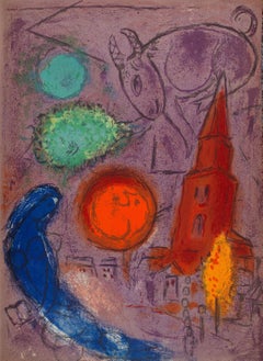 Saint-Germain des Prés (Cramer 24; Mourlot 100), Derrière le miroir
