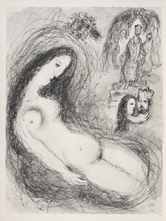 Salomon erscheint - Héliogravüre von Marc Chagall - 1960