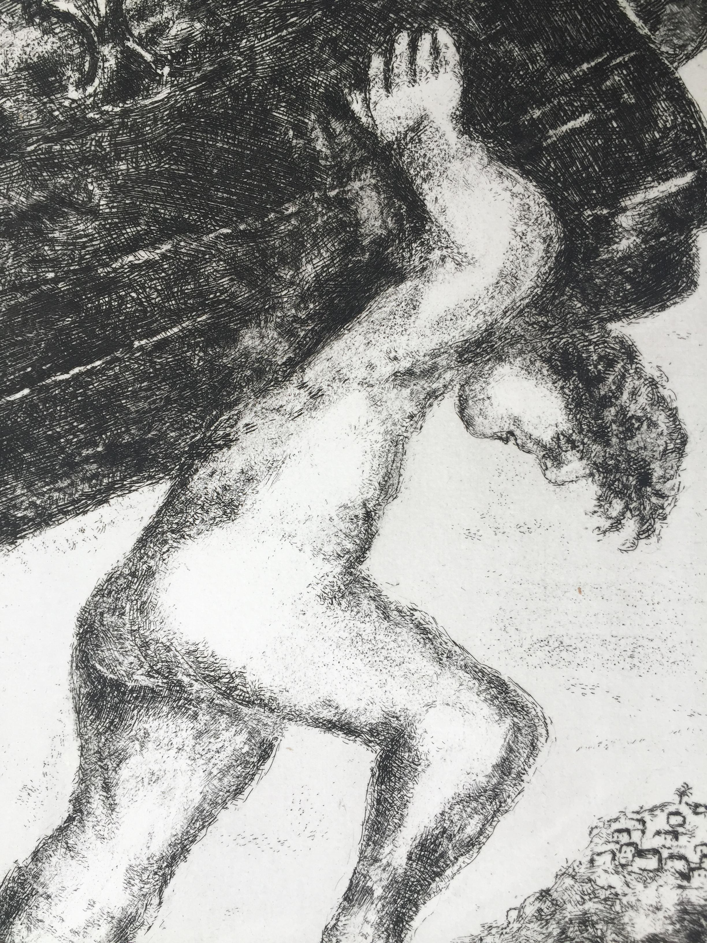 Samson Carrying The Gates of Gaza - Print by Marc Chagall