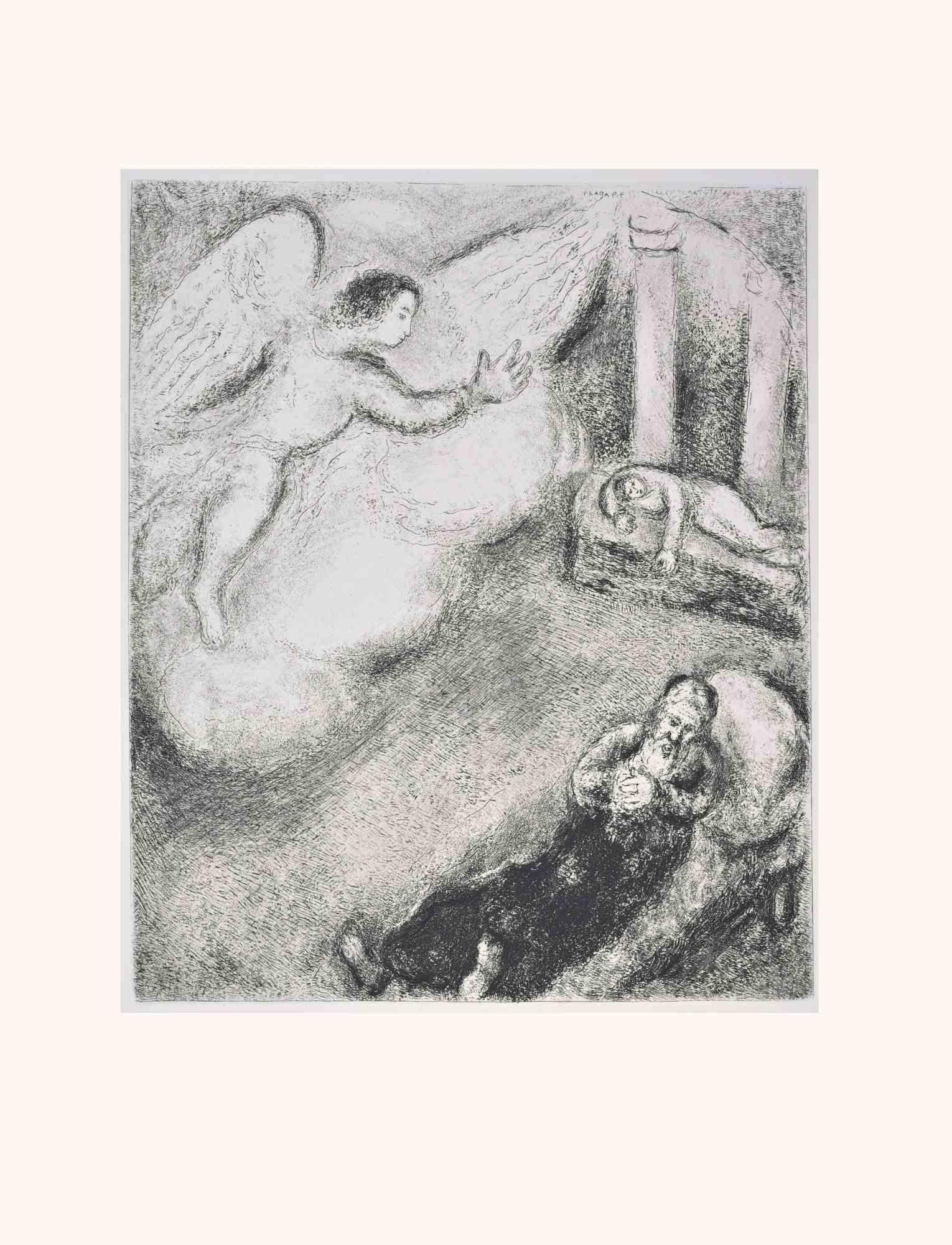 Etching on Montval wove paper, realized by Marc Chagall in 1931-39 and published by Tériade in 1956.

Edition of 275+30 out of commerce copies.

Not signed nor numbered, as issued.

Excellent impression with full margins a a bright and fresh