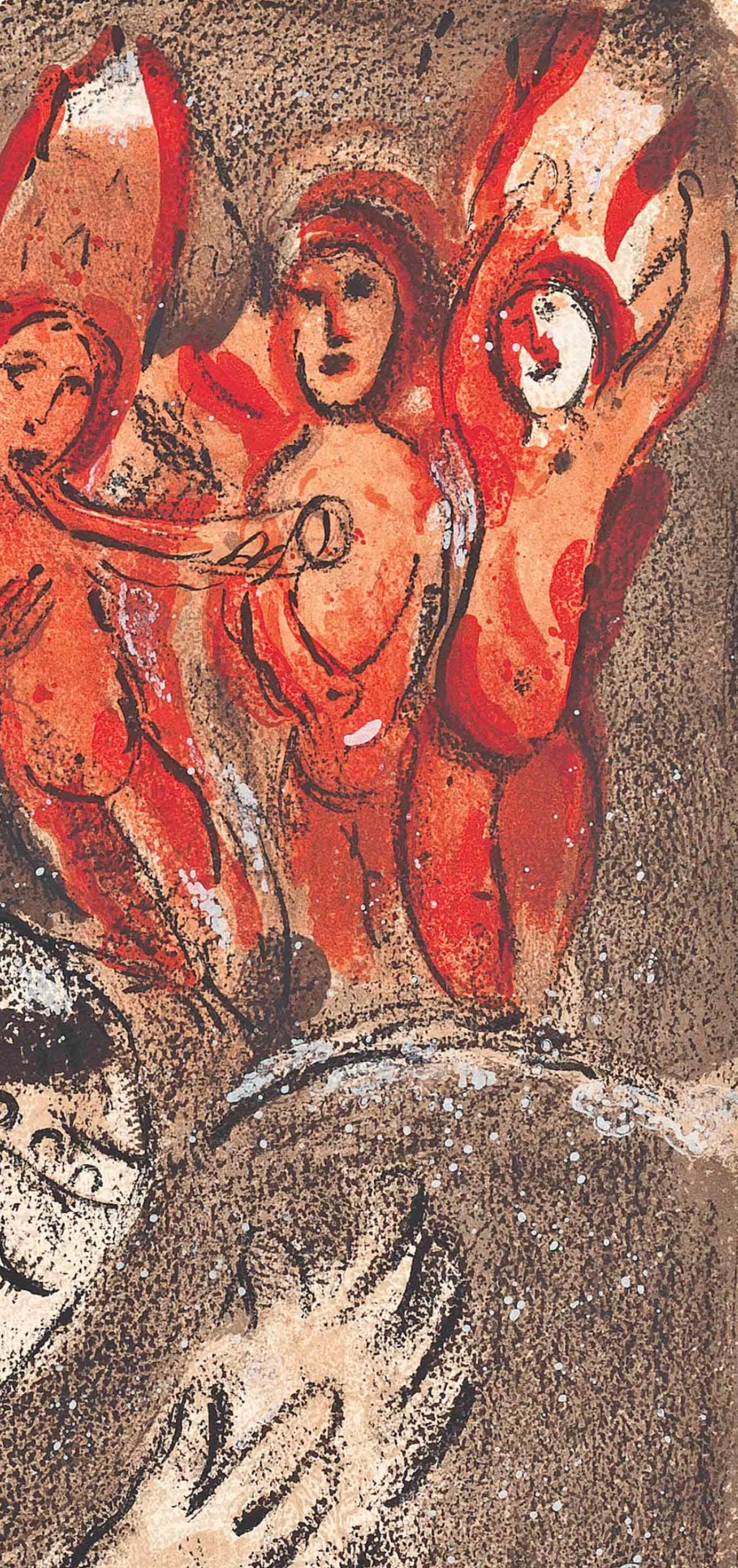 Sara et les Anges (Mourlot 230-77; Cramer 42) - Print by Marc Chagall
