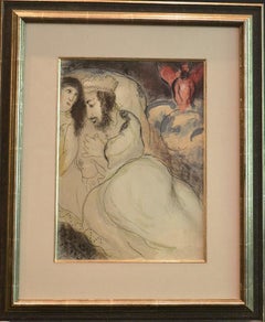 Sarah and Abimelech - from the series "Illustrations for the Bible" -  1960