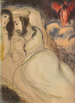 Sarah and Abimelech - from the series "Illustrations for the Bible" -  1960