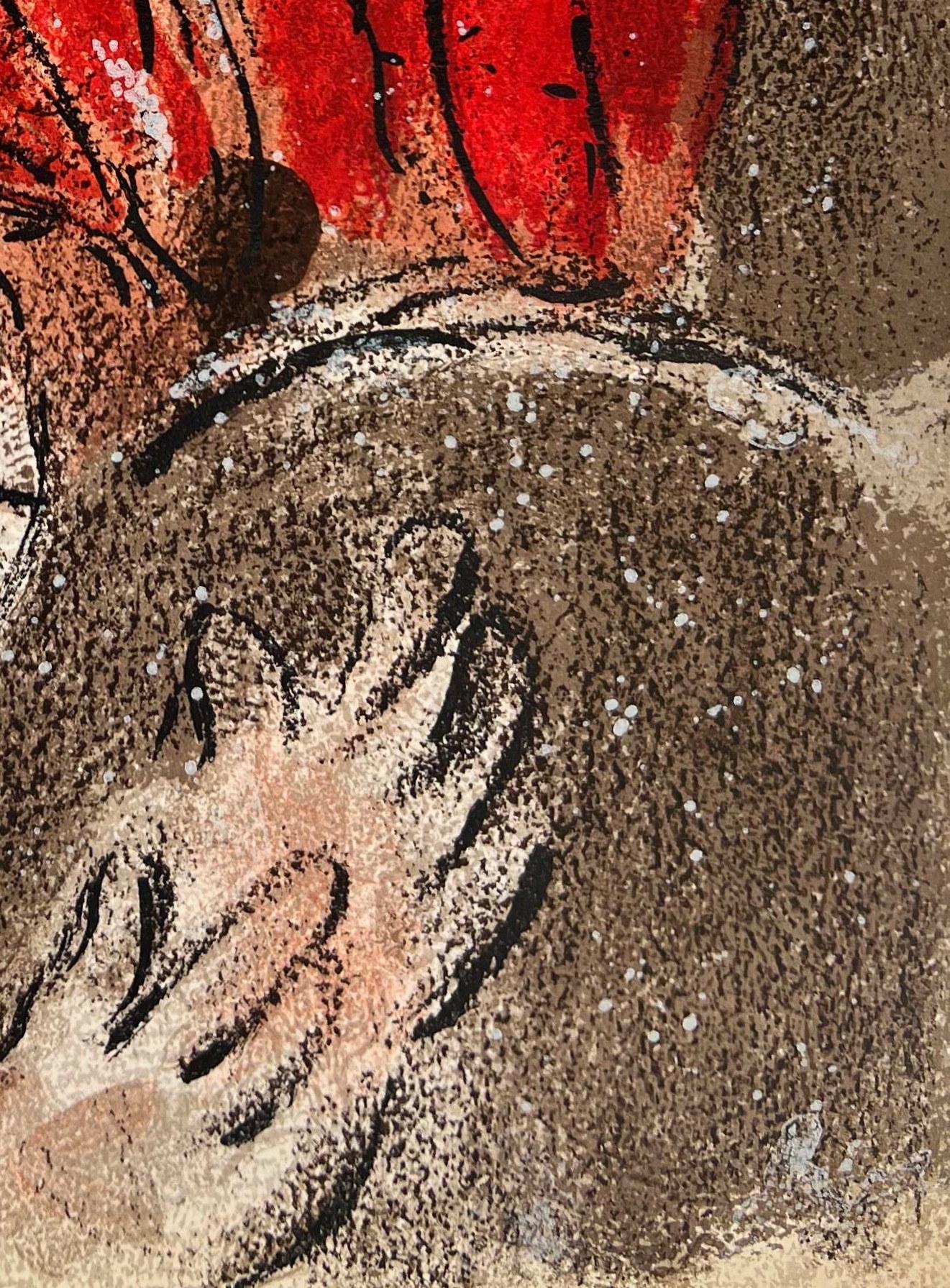Marc Chagall (1887-1985) - Sarah and the Angels
 
Lithograph from 1960.

Dimensions of work: 35 x 26 cm

Publisher: Tériade, Paris.

The work is in Excellent condition.

Fast and secure shipment.