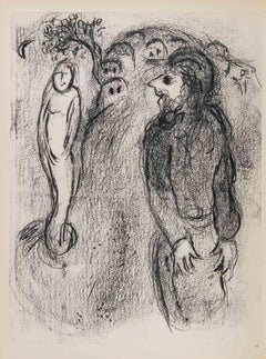 Sarah and the Angels - Héliogravure by Marc Chagall - 1960