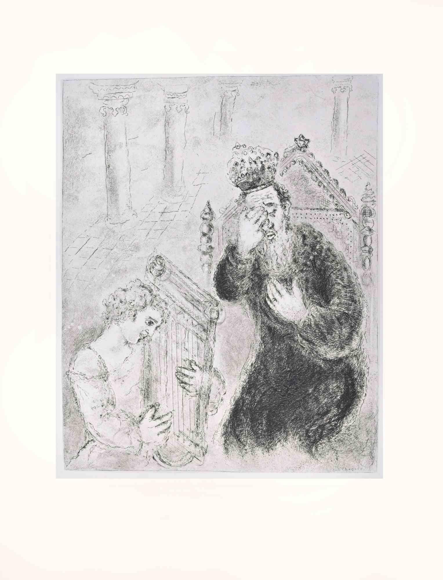 Etching on Montval wove paper, realized by Marc Chagall in 1931-39 and published by Tériade in 1956.

Edition of 275+30 out of commerce copies.

Not signed nor numbered, as issued.

Excellent impression with full margins a a bright and fresh