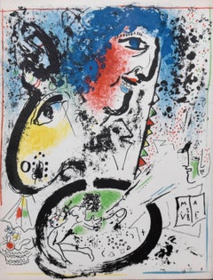 Self-Portrait (Frontispiece), from 1960 Mourlot Lithographe I