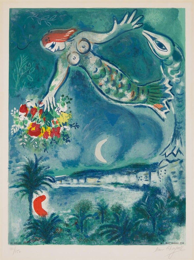 Marc Chagall - Siren and Fish For Sale at 1stDibs