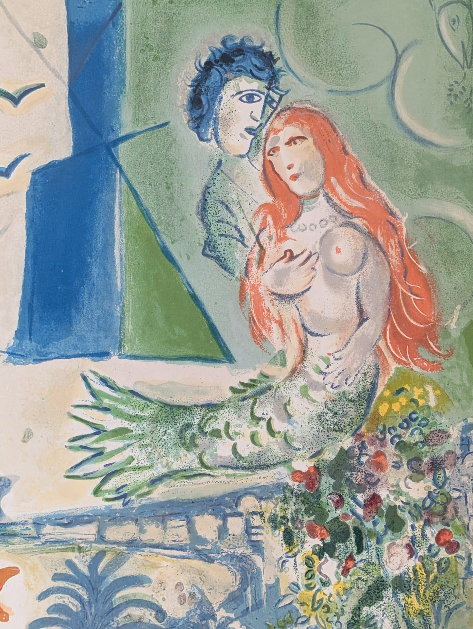 Siren to the Poet - Print by Marc Chagall