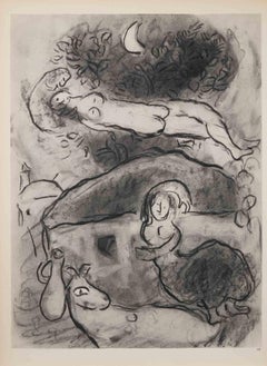 Sleep in the Moonlight - Héliogravure by Marc Chagall - 1960