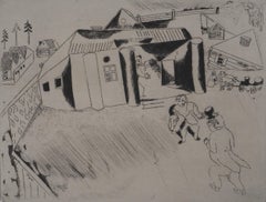 Sobakevitch's House - Original Etching - Ref. Sorlier #32