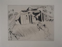 Maison de Sobakevitch - Gravure originale - Réf. Sorlier n° 32