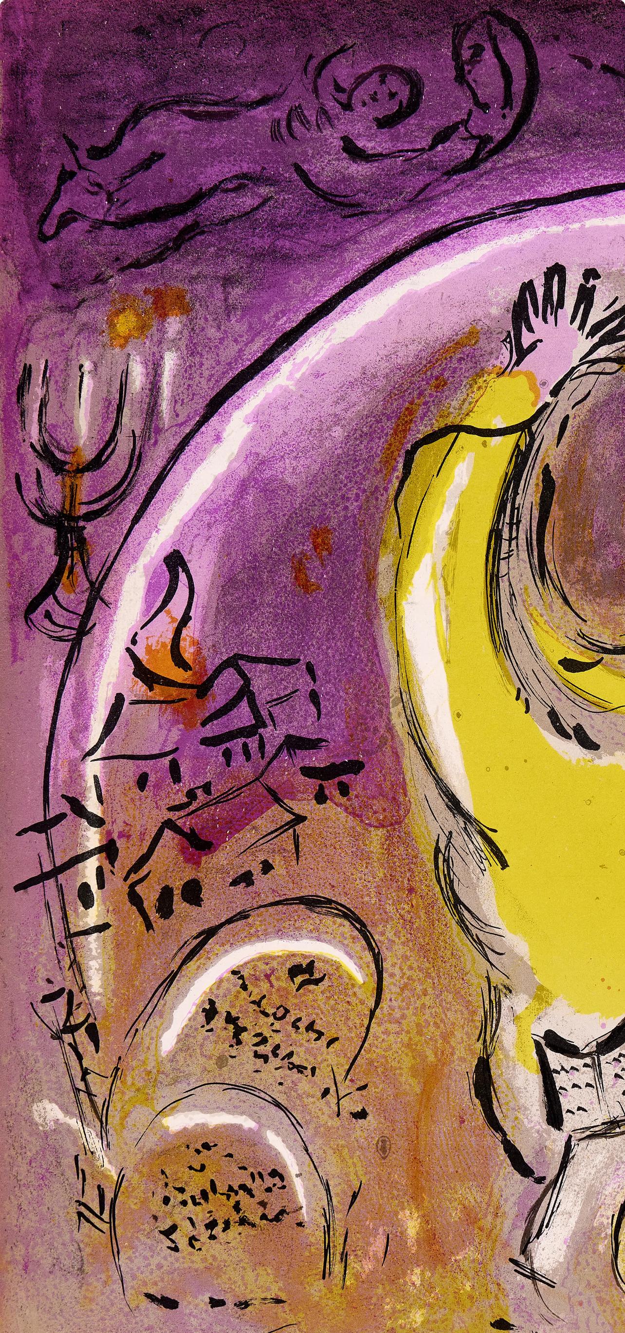 A. Solomon (Mourlot 117-46; Cramer 25) (Braun), Figurative Print, von Marc Chagall