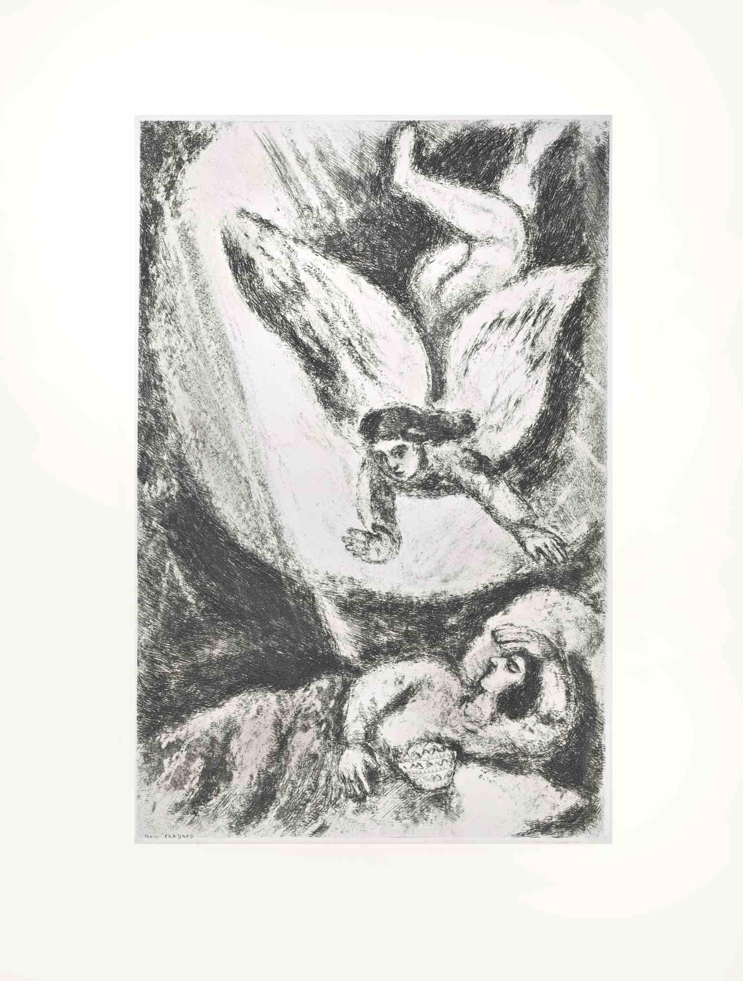 Etching on Montval wove paper, realized by Marc Chagall in 1931-39 and published by Tériade in 1956.

Edition of 275+30 out of commerce copies.

Not signed nor numbered, as issued.

Excellent impression with full margins a a bright and fresh