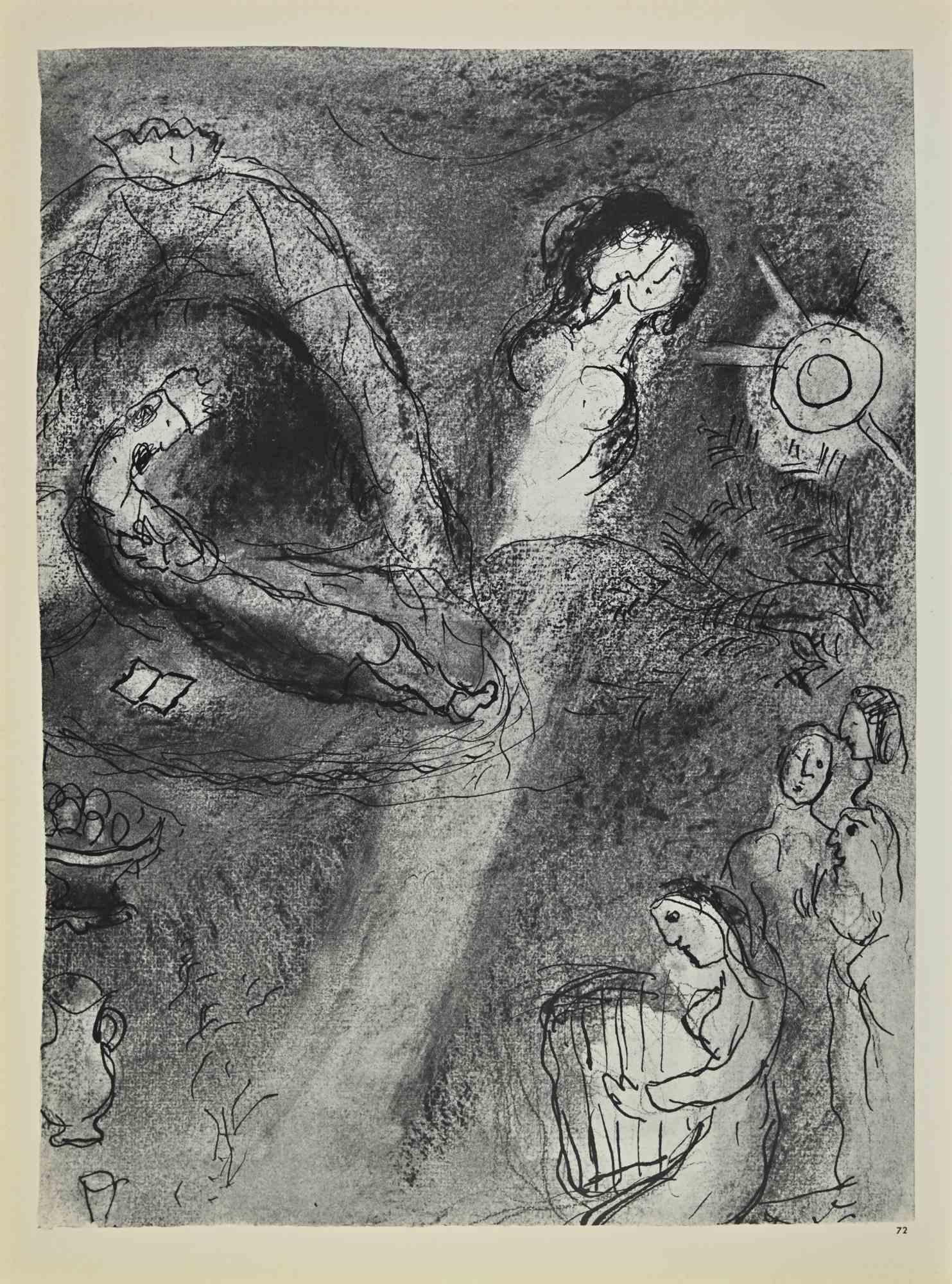 Das Hohelied der Liebe - Lithographie von Marc Chagall - 1960er Jahre im Angebot 1