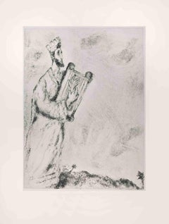 Song of the Bow - Etching by Marc Chagall - 1956