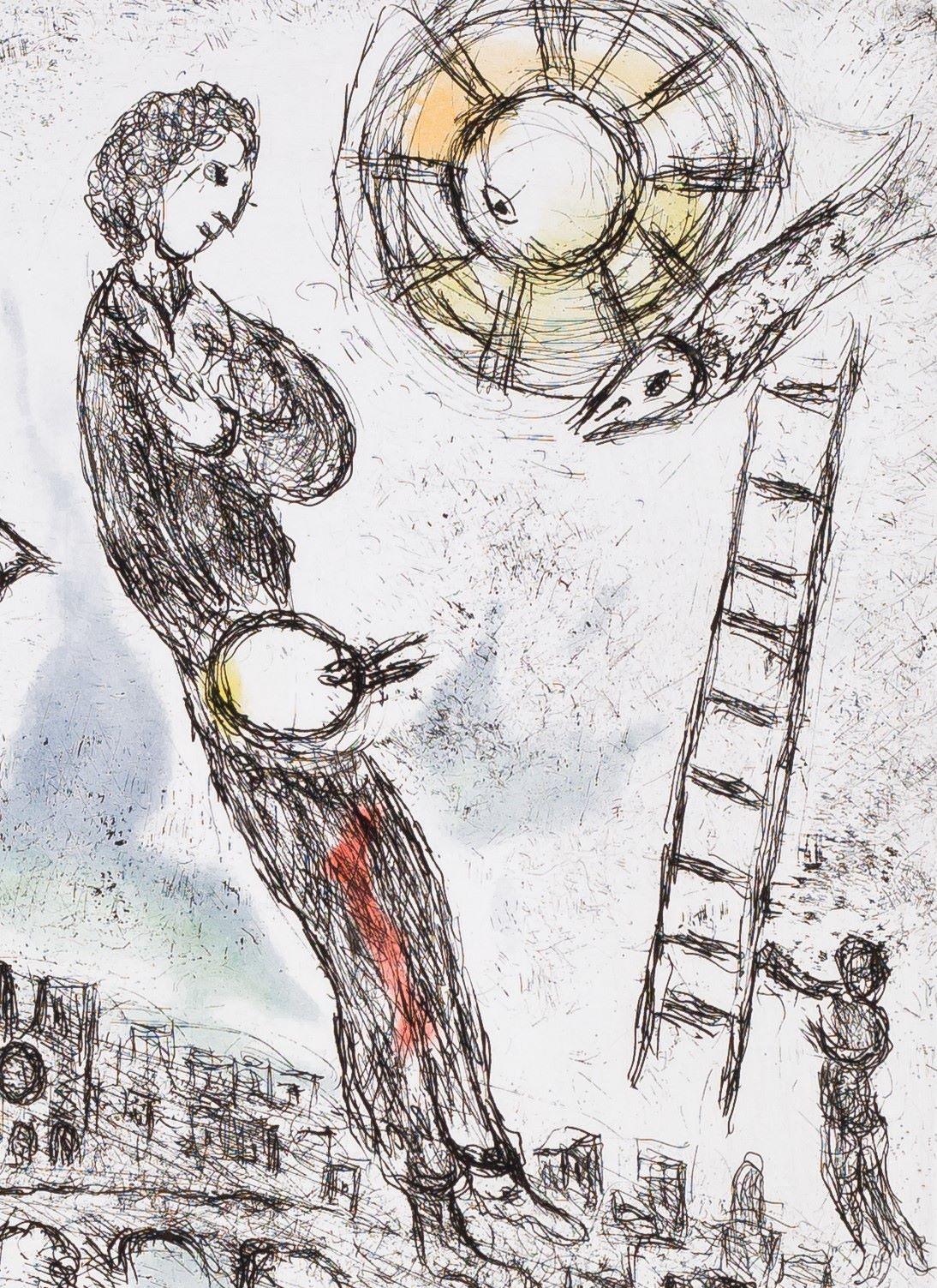 Souvenir de Paris, 1981 (Les Songes #14) (Moderne), Print, von Marc Chagall
