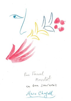 Vintage Souvenir - Original Lithograph after Marc Chagall - 1982