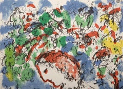 Spring Day from Derrier Le Miroir, Impressionist Lithograph by Marc Chagall