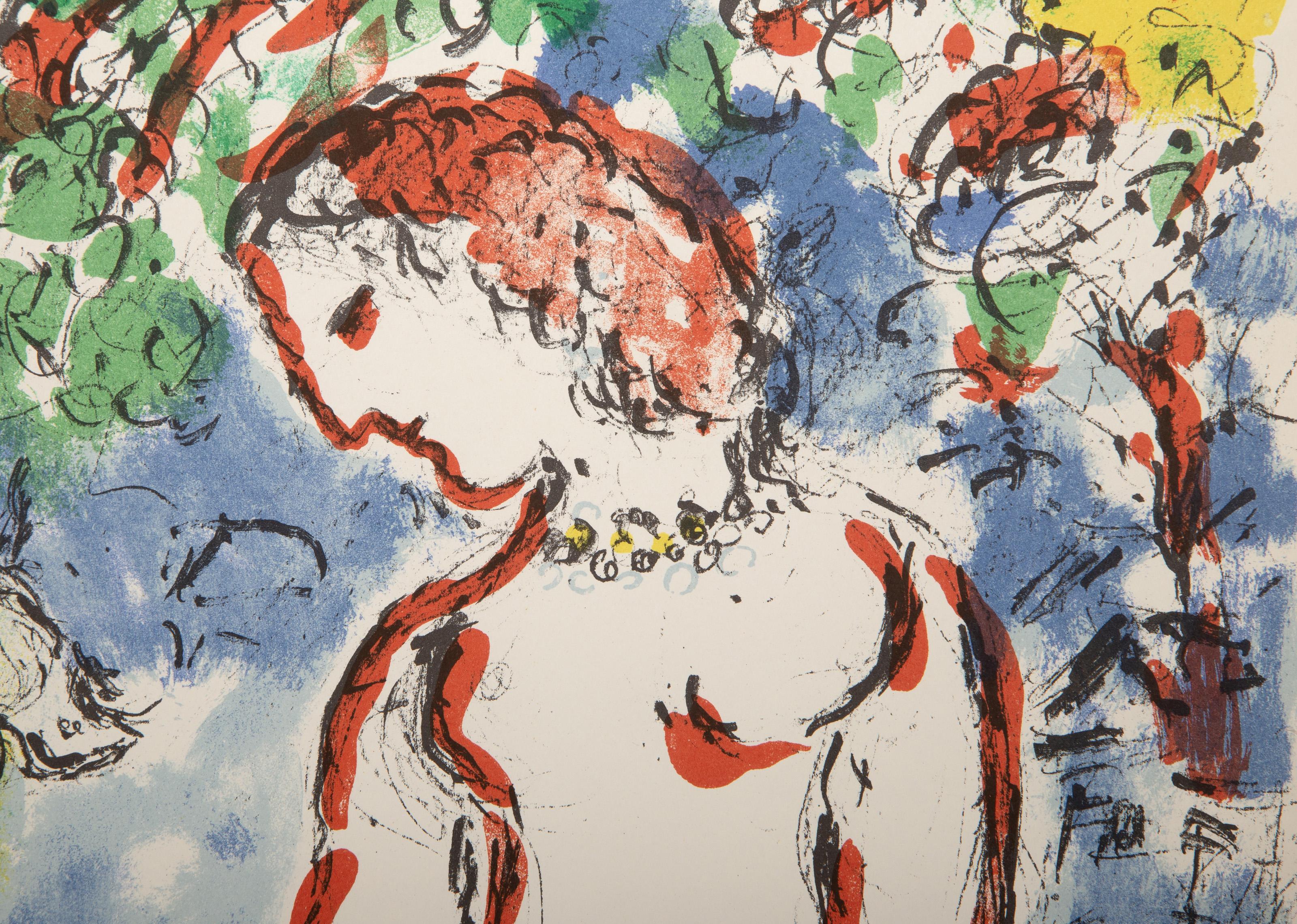 Spring Day de Derrier Le Miroir, lithographie impressionniste de Marc Chagall en vente 2