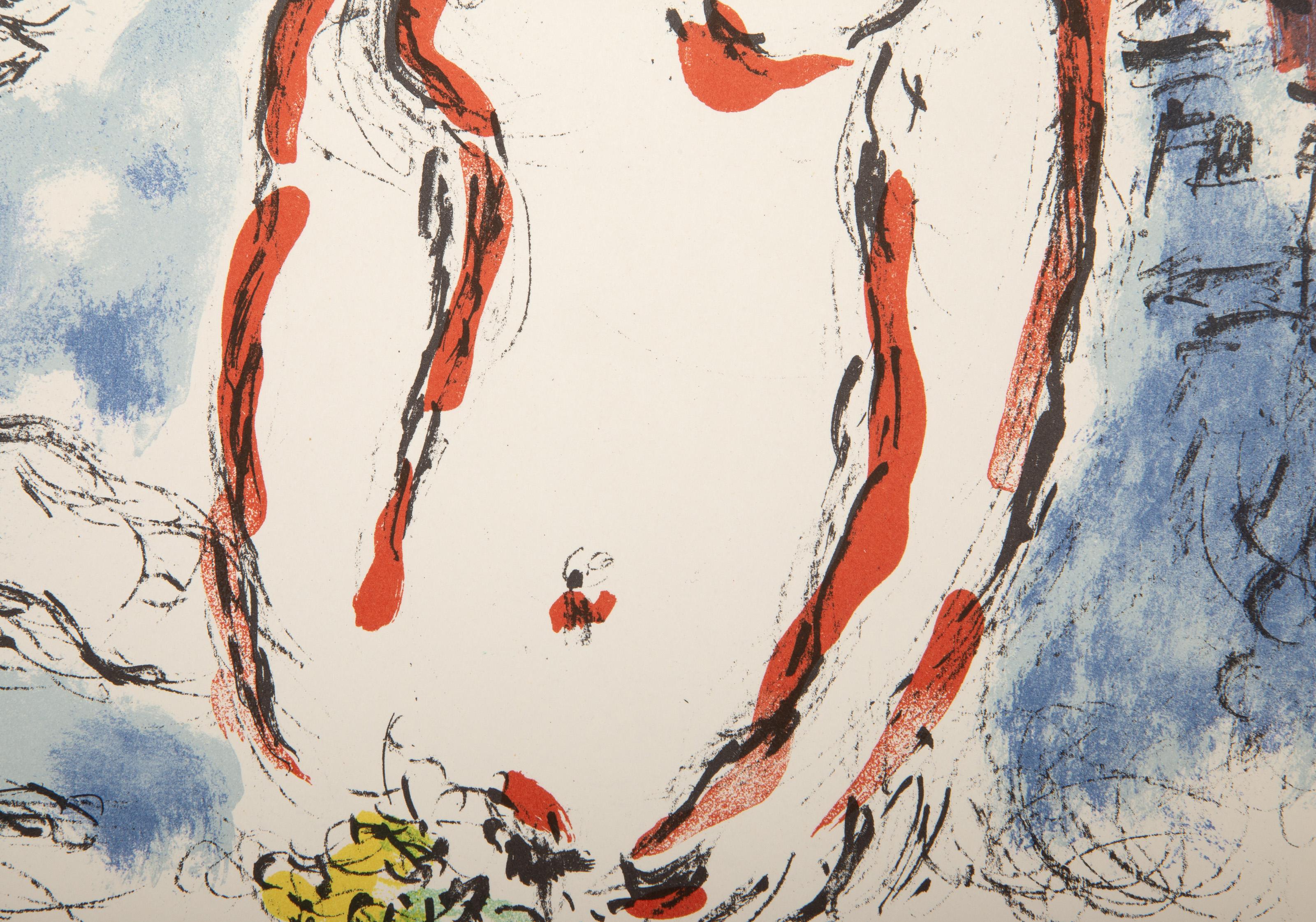 Spring Day de Derrier Le Miroir, lithographie impressionniste de Marc Chagall en vente 3