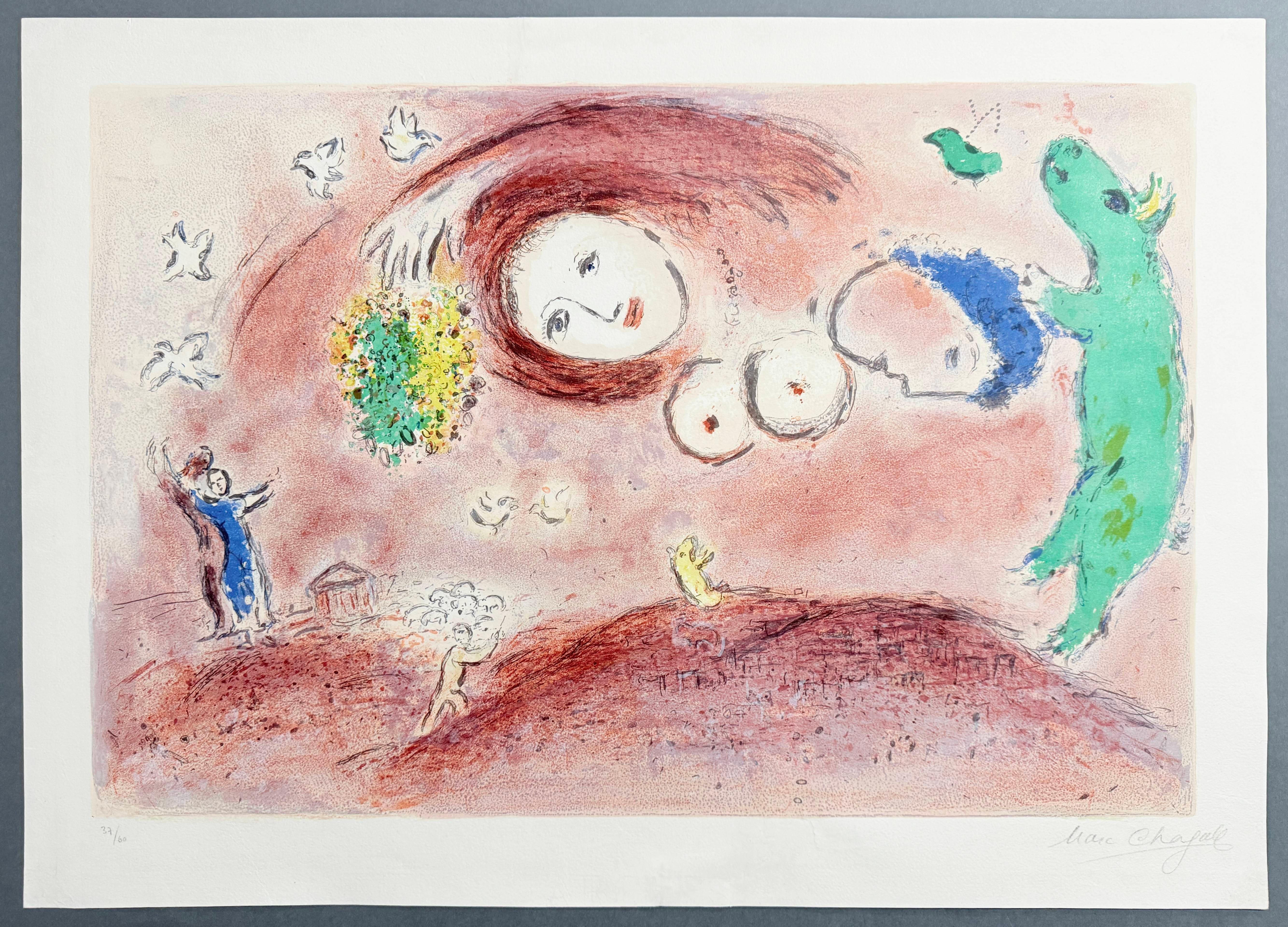 Primavera en la pradera, de Dafnis y Cloe - Print de Marc Chagall