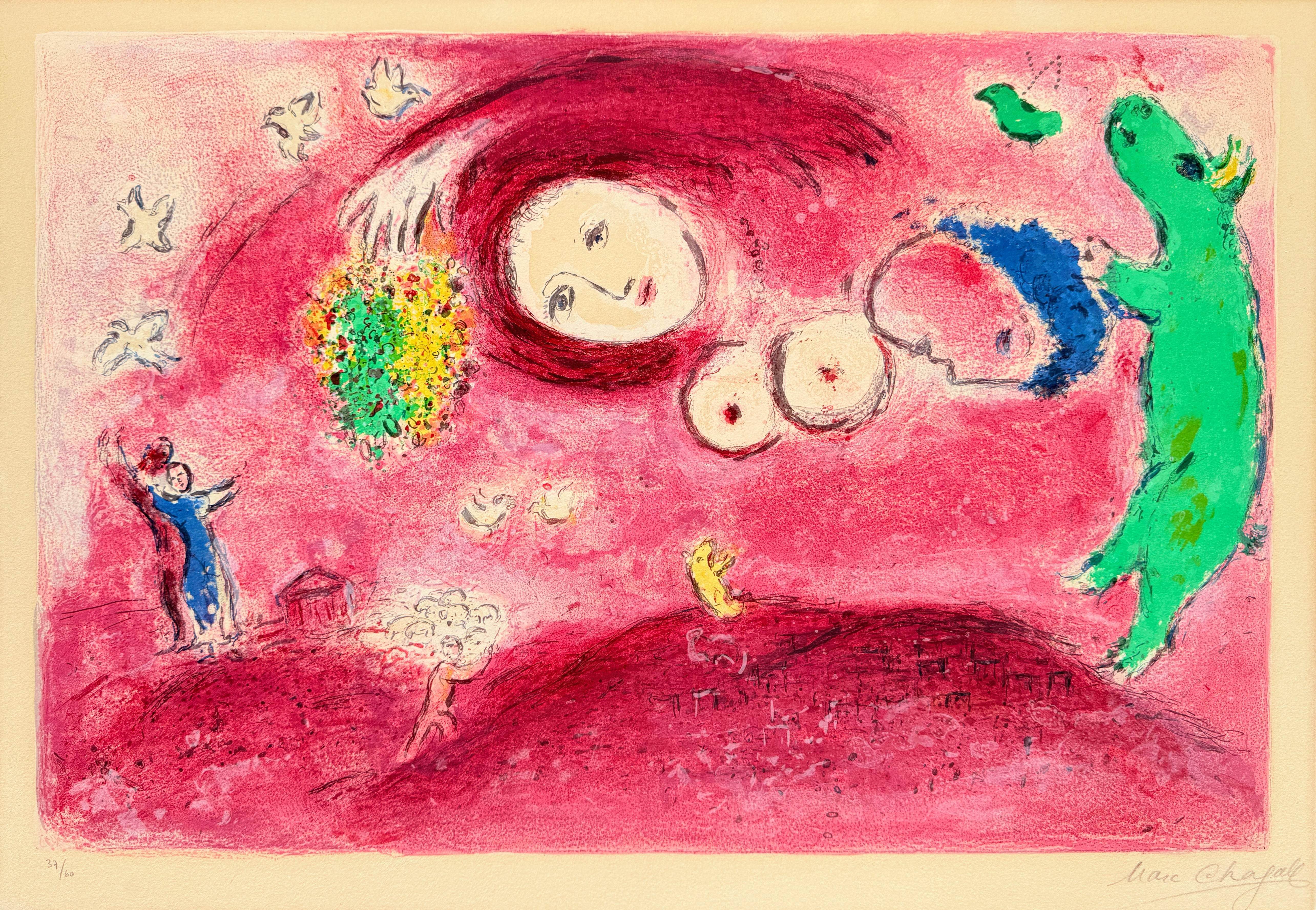 Marc Chagall Print - Springtime in the Meadow, from Daphnis and Chloe