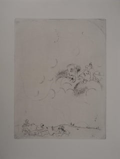 Tchitchikov's Dreams - Original Etching - Ref. Sorlier #28